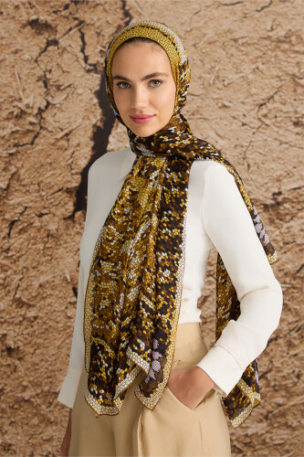 1001 Nights Silk Shawl Gold 