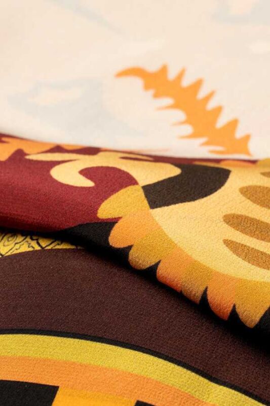 2 World Silk Shawl Yellow - 3