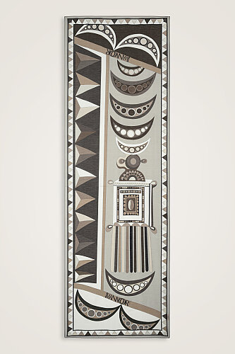 Afrika Gri Pamuk İpek Vual Şal 70x210 