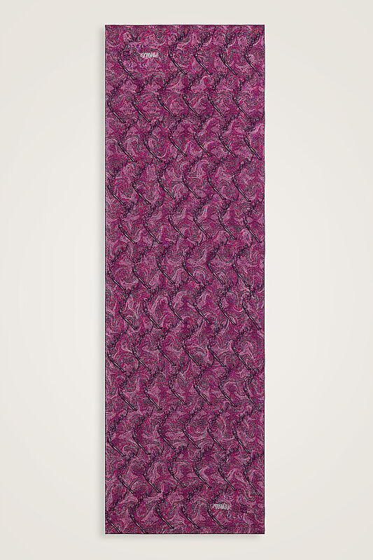 Alaz Atları Pembe Krep İpek Şal 70x210 - 1