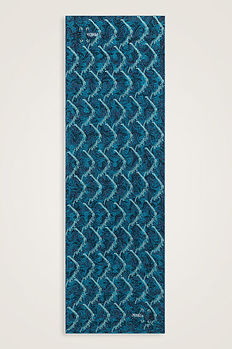 Alaz Horses Turquoise Crepe Silk Scarf 