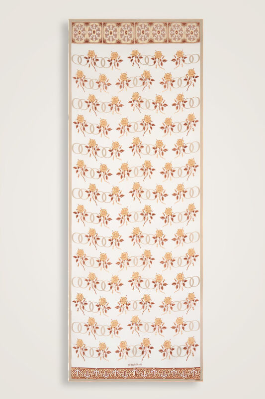 Aşk Cream Cotton Silk Shawl - 2