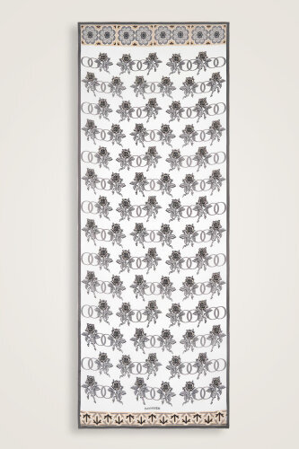 Aşk Gray Cotton Silk Shawl - 2