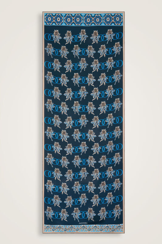 Aşk Petrol Cotton Silk Shawl - 2