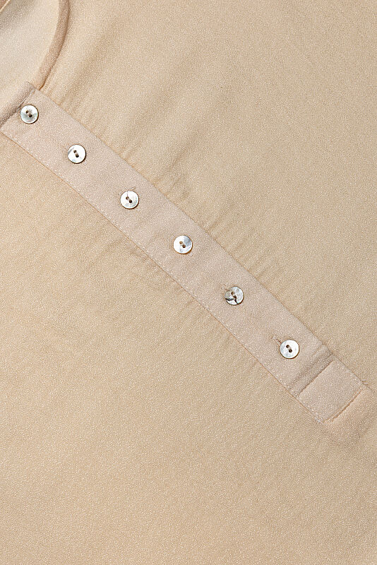 Aşka Yolculuk Bej Naia Pamuk Kolsuz Elbise - 2