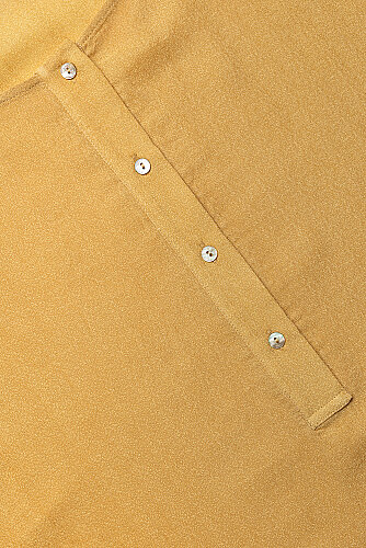 Aşka Yolculuk Hardal Naia Pamuk Kolsuz Elbise - Imannoor (1)