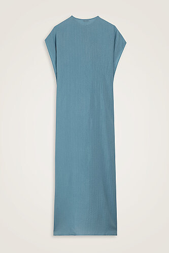 Aşka Yolculuk Su Mavisi Naia Pamuk Kolsuz Elbise - 3