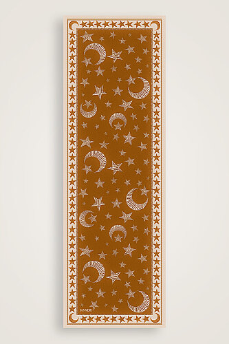 Ayla Yıldız Gold Cotton Floss Scarf - 1