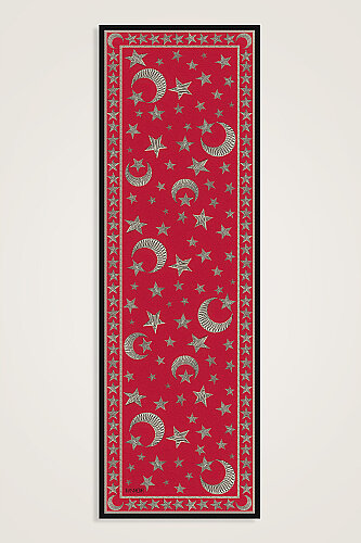 Ayla Yıldız Red Floss Cotton Scarf - 1