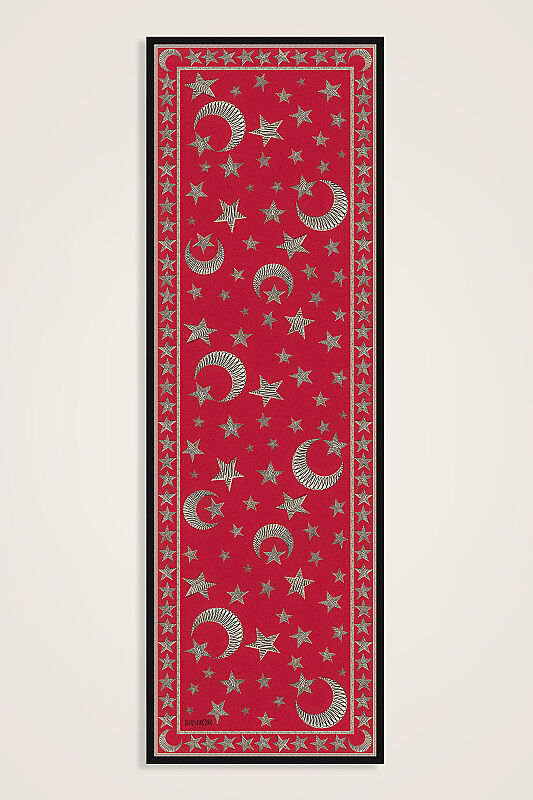 Ayla Yıldız Red Floss Cotton Scarf - 1