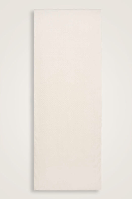 Baklava Ecru Jacquard Cupro Shawl - 2