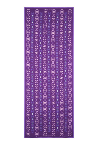 Baklava Noor Flush Viscose Shawl Purple - 1