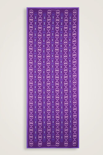 Baklava Noor Flush Viscose Shawl Purple - Imannoor (1)