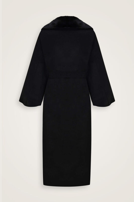 Balloon Sleeve Brown Coat - 2