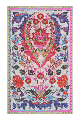 Baloon Mosaic Cotton Shawl / Pareo Pink 