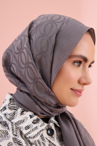 Bambunoor Anthracite Naia Cotton Shawl - 3