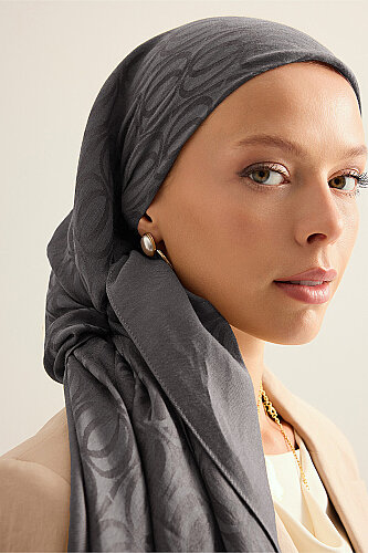 Bambunoor Anthracite Naia Scarf - Imannoor