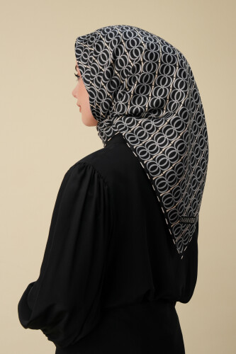 Bambunoor Anthracite Silk Scarf - 6