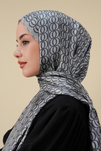 Bambunoor Anthracite Twill Silk Shawl 