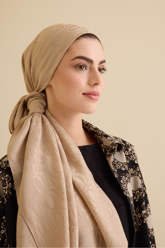 Bambunoor Antique Beige Naia Cotton Shawl - 4