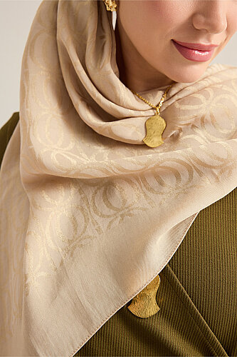 Bambunoor Antique Beige Naia Scarf - Imannoor (3)