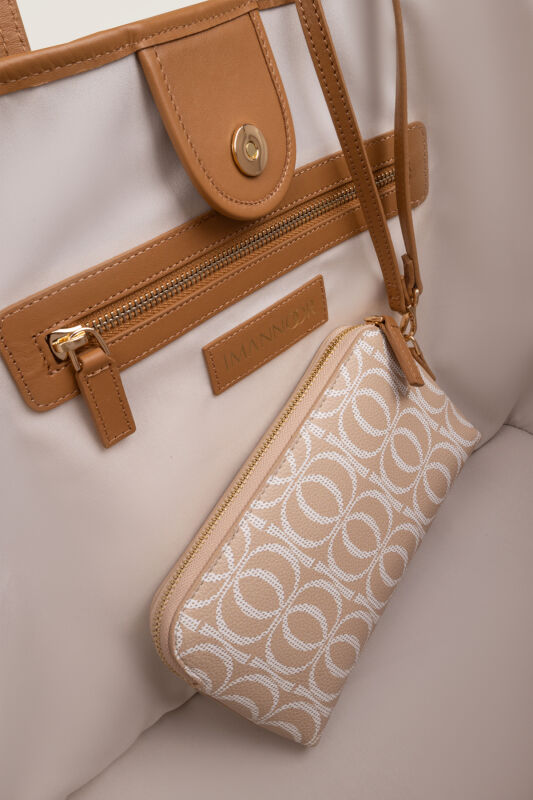 Bambunoor Beige Bazaar Mono Bag - 9