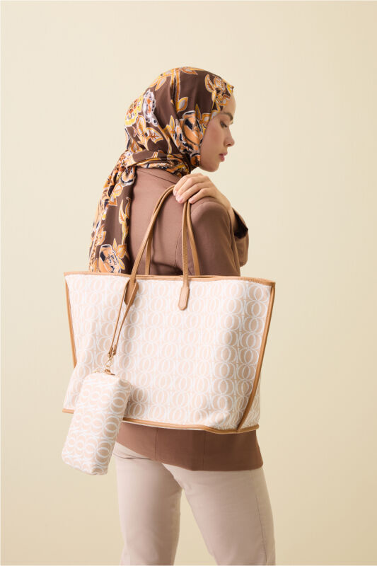 Bambunoor Beige Bazaar Mono Bag - 3