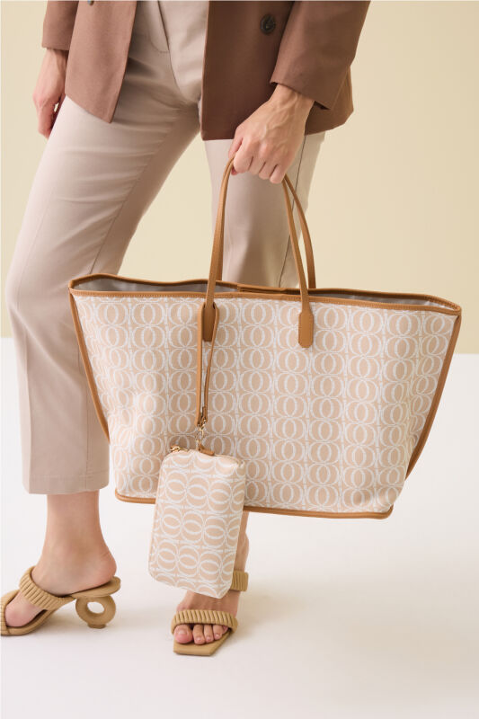 Bambunoor Beige Bazaar Mono Bag - 7