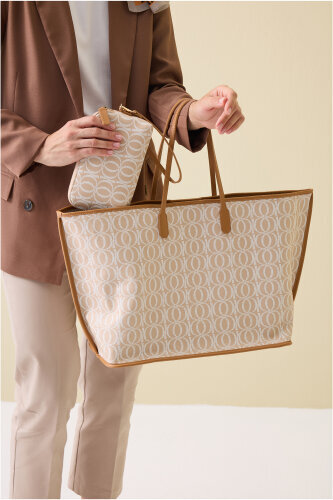 Bambunoor Beige Bazaar Mono Bag 