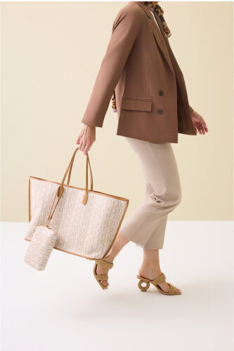 Bambunoor Beige Bazaar Mono Bag - 5