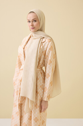 Bambunoor Beige Naia Cotton Shawl 