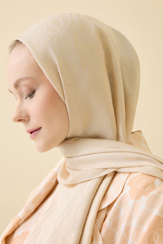 Bambunoor Beige Naia Cotton Shawl - 5