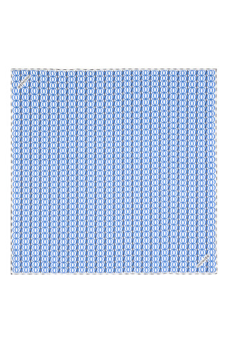 Bambunoor Blue Silk Scarf - 2