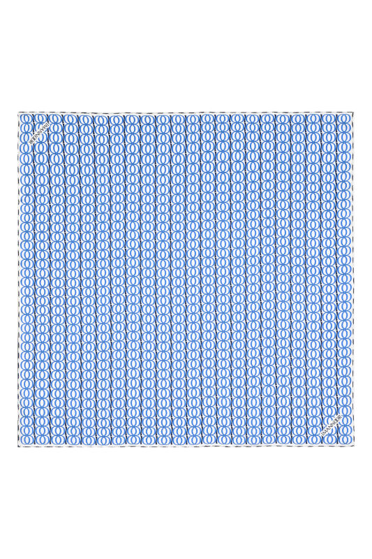 Bambunoor Blue Silk Scarf - 2