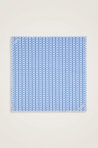 Bambunoor Blue Silk Scarf 