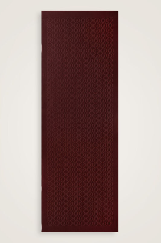 Bambunoor Bordo Naia Pamuk Şal 70x210 - 2