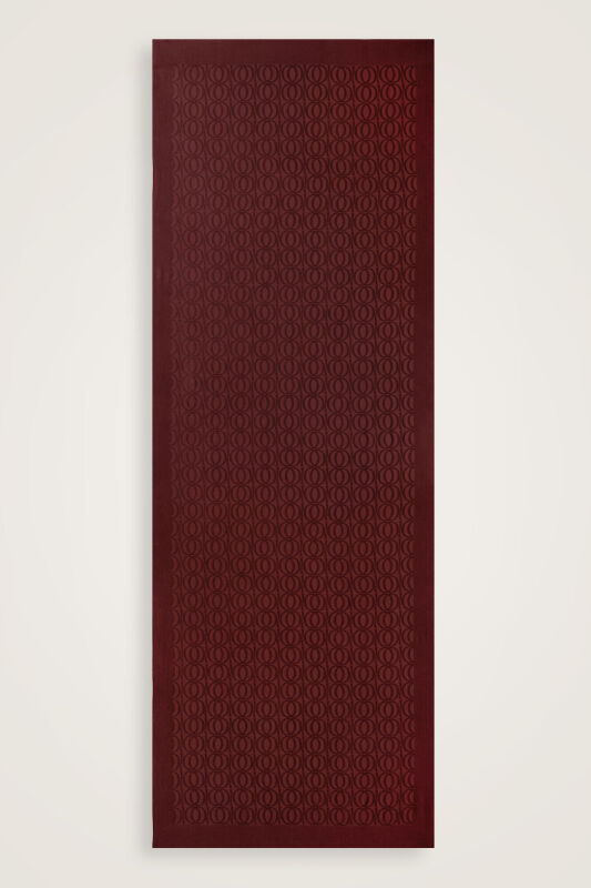 Bambunoor Bordo Naia Pamuk Şal 70x210 - 2