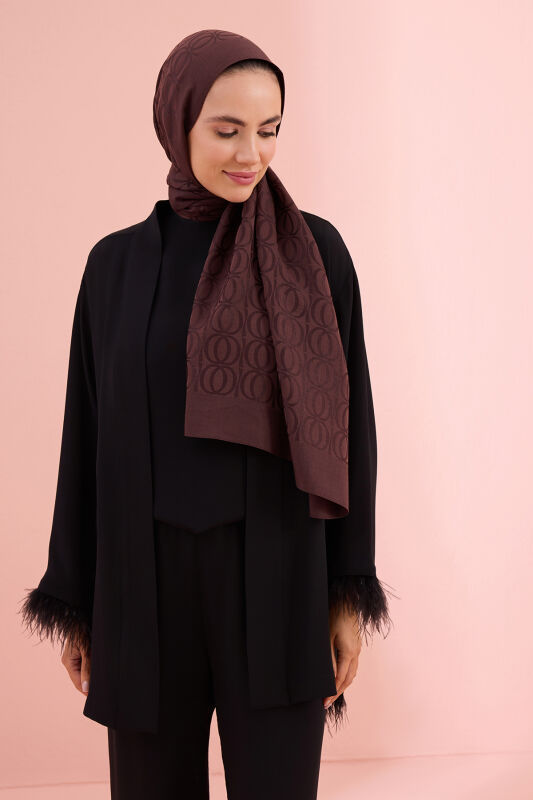 Bambunoor Brown Naia Cotton Shawl - 5