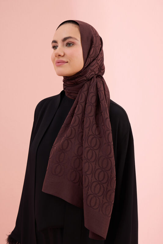 Bambunoor Brown Naia Cotton Shawl - 1