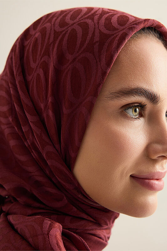 Bambunoor Burgundy Naia Scarf - 5