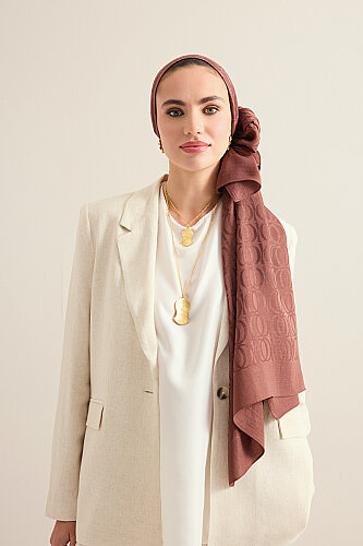 Bambunoor Copper Naia Cotton Scarf - 6