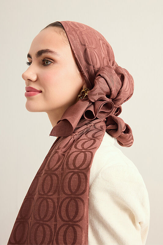 Bambunoor Copper Naia Cotton Scarf - 3