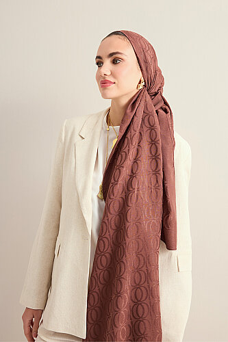 Bambunoor Copper Naia Cotton Scarf 