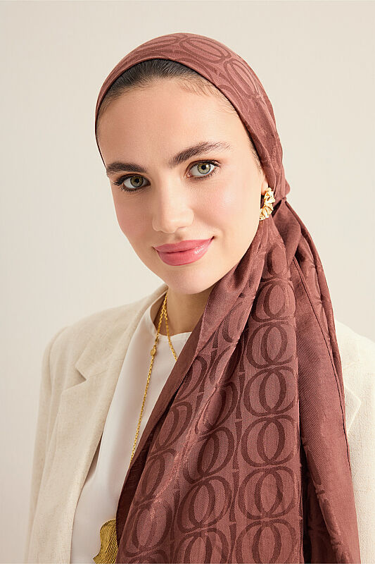 Bambunoor Copper Naia Cotton Scarf - 5