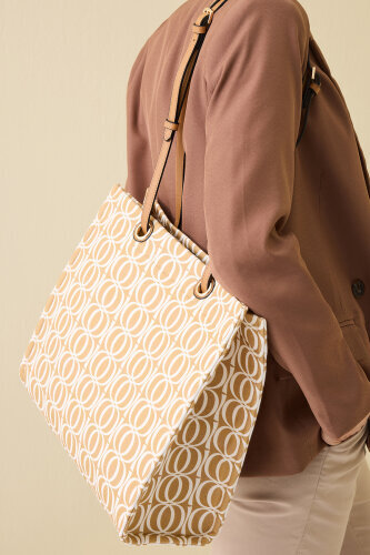 Bambunoor Cream-Beige Box Bag 