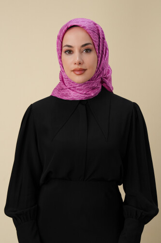 Bambunoor Fuchsia Silk Scarf - 5