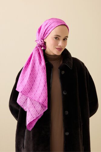 Bambunoor Fuchsia Silk Scarf 