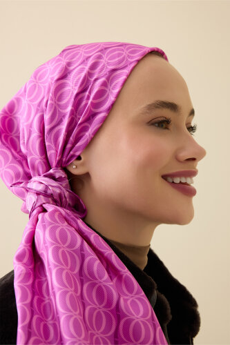 Bambunoor Fuchsia Silk Scarf - 5