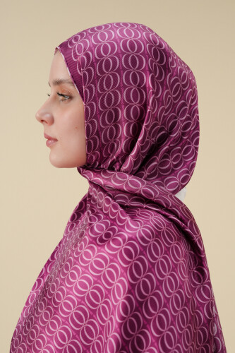 Bambunoor Fuchsia Silk Twill Shawl 