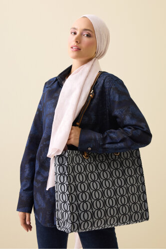 Bambunoor Gray-Black Box Bag - Imannoor (3)